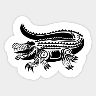 Polynesian Alligator Sticker